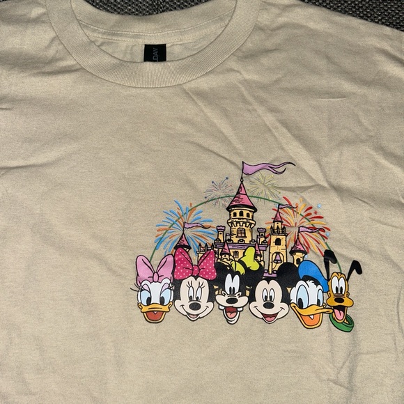 Disney Disneyland Characters Tan T Shirt Mens Size - Picture 4 of 5